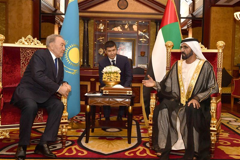 Mohammed bin Rashid receives President of Kazakhstan
