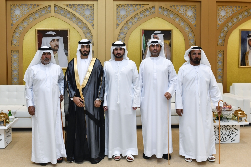 Maktoum bin Mohammed attends Al Sabousi and Al Falasi weddings