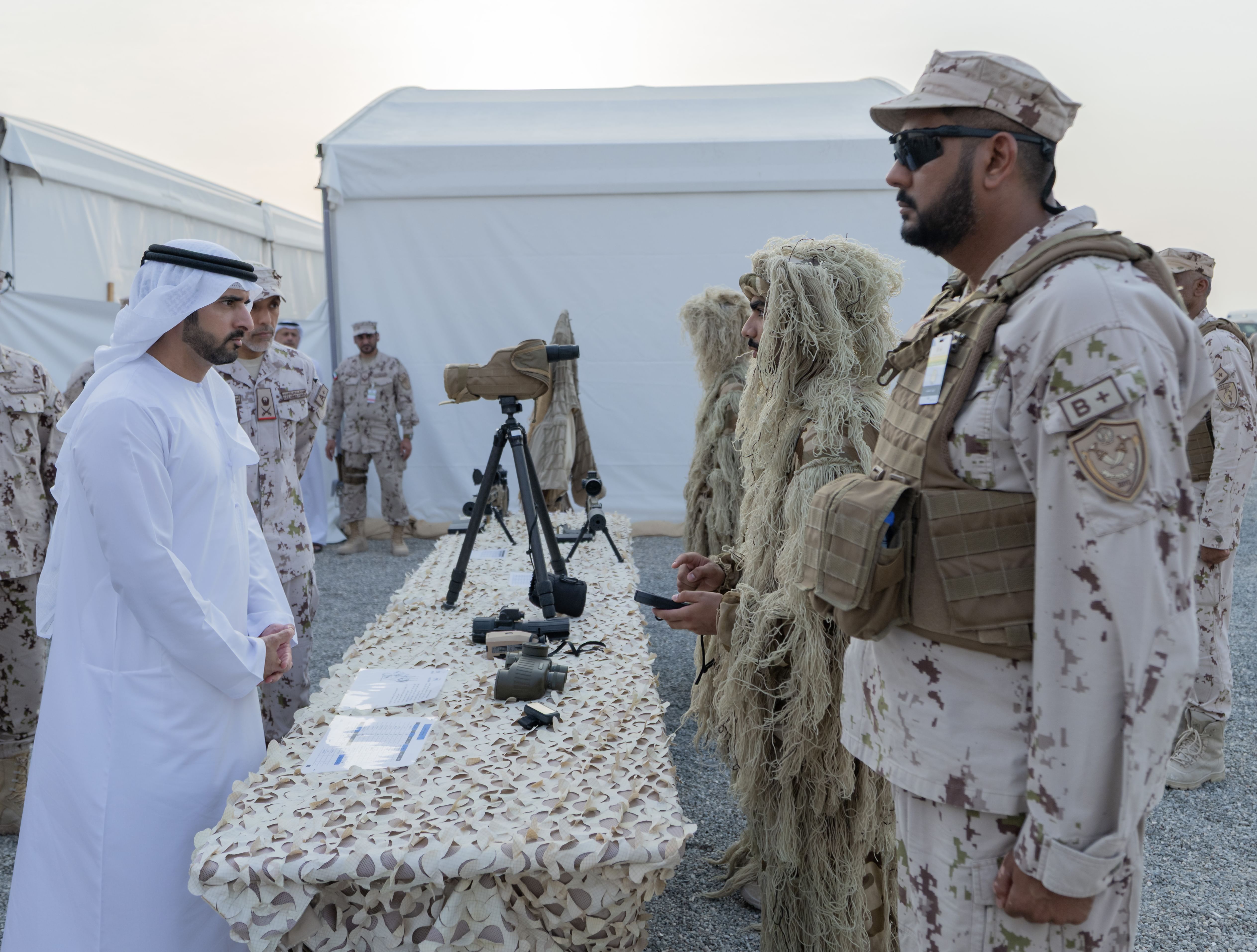 Hamdan bin Mohammed witnesses display of skills of National Service Programme recruits