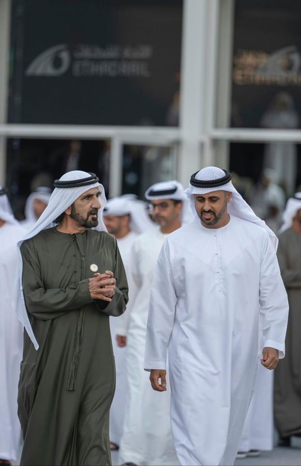 Theyab bin Mohamed bin Zayed sends message to Mohammed bin Rashid following Etihad Rail journey
