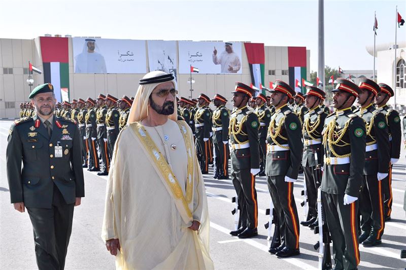 Mohammed bin Rashid attends graduation ceremony of the 42nd batch at Zayed II Military College in Al Ain