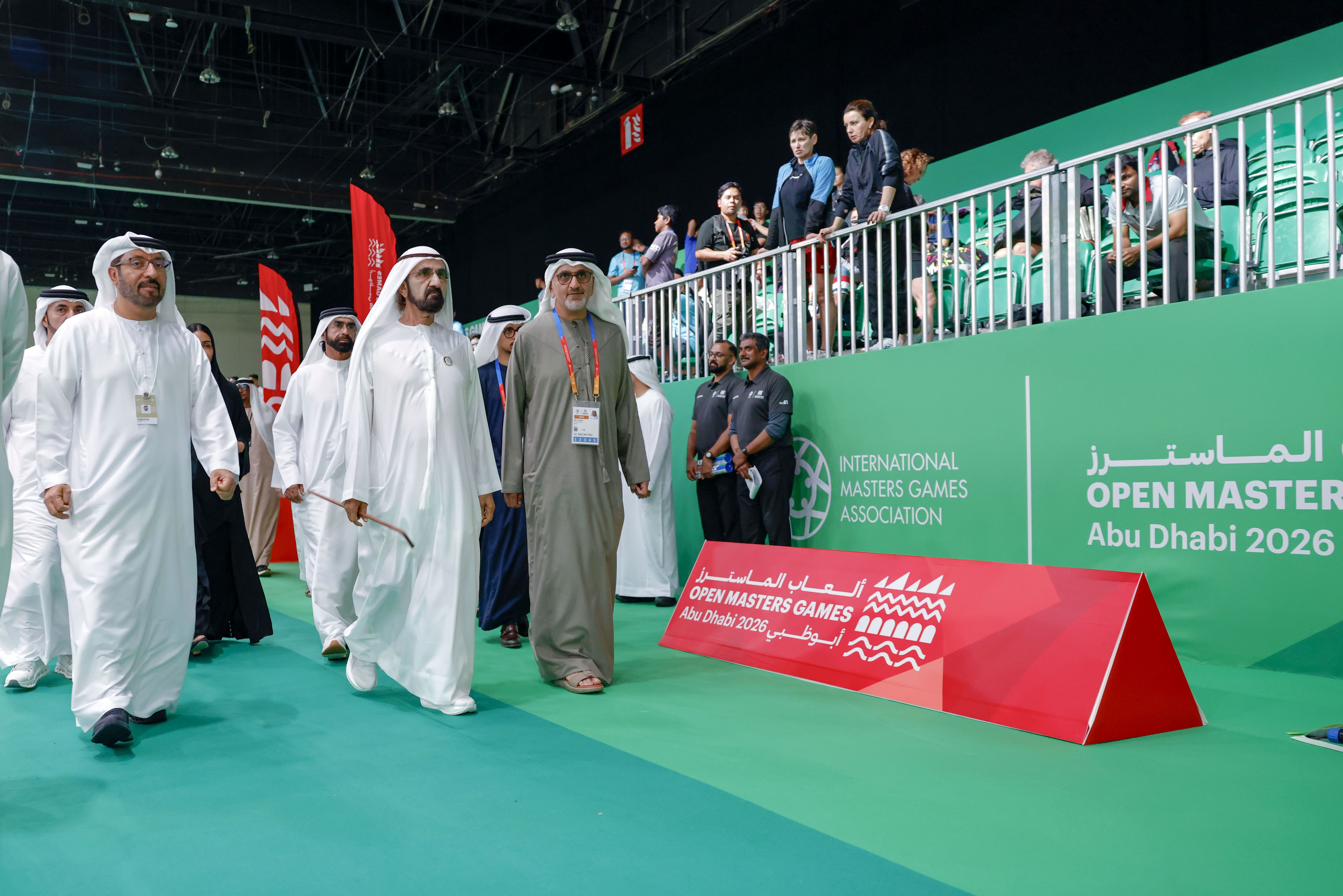 محمد بن راشد يشهد جانباً من منافسات "ألعاب الماسترز أبوظبي 2026"