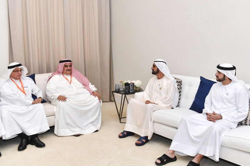 Mohammed bin Rashid receives Bahrain’s Minister of Foreign Affairs