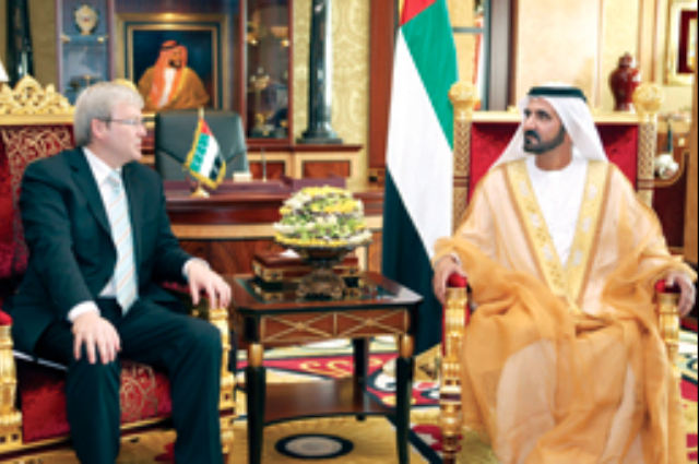 محمد بن راشد يعزي في وفاة محمد راشد بطي البواردي