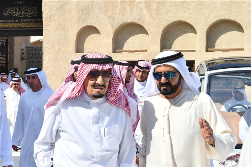 Custodian of the Two Holy Mosques and Mohammed bin Rashid tour heritage areas in Dubai