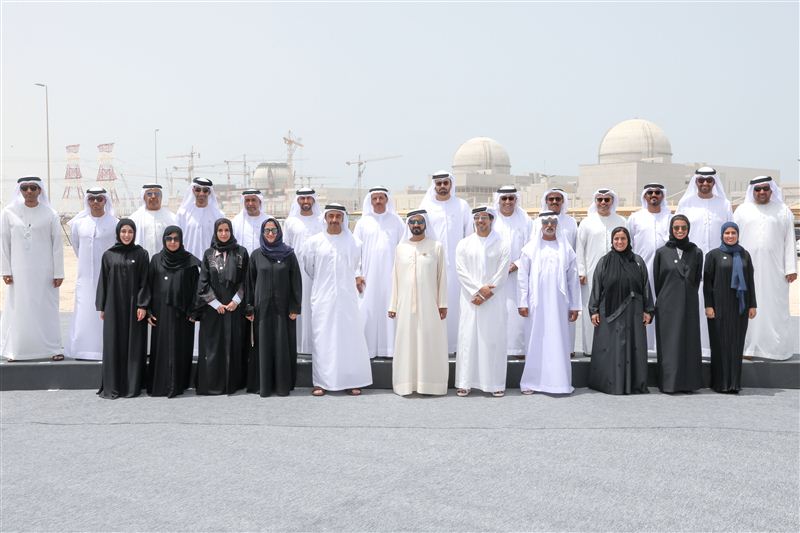 Mohammed bin Rashid chairs a cabinet's exceptional session at Barakah Nuclear Energy Plant