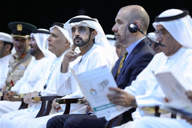 Hamdan bin Mohammed attends the opening session of Dubai International Project Management Forum