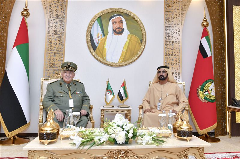 Mohammed bin Rashid receives Chief of Staff of Algerian Army