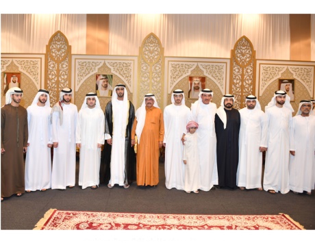 Hamdan bin Rashid attends Abdul Rahman Amin's reception ceremony 