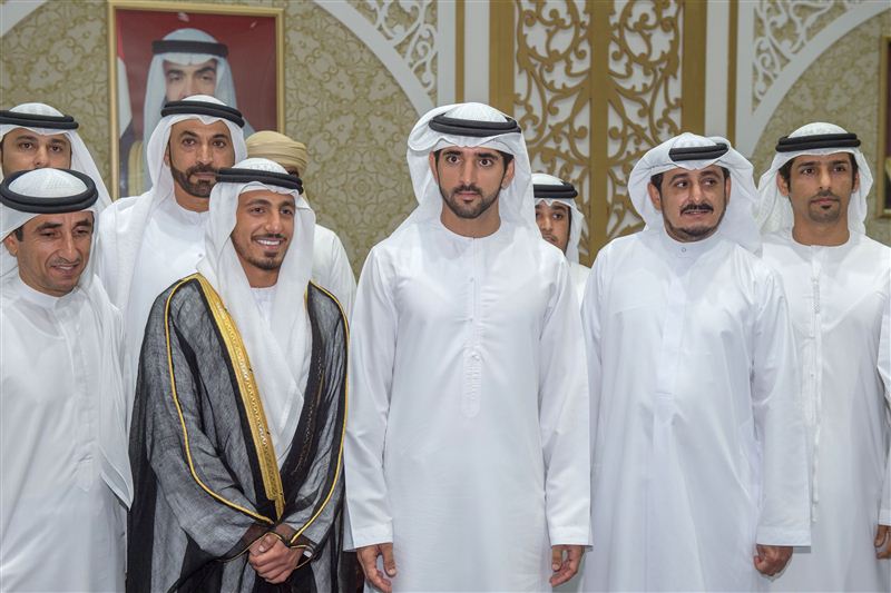 Hamdan Bin Mohammad attends Al Muhairi’s weddings