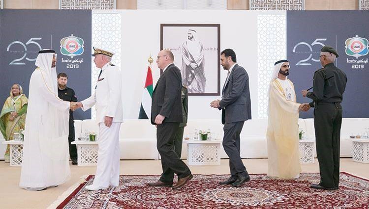 Mohammed bin Rashid, Mohamed bin Zayed welcome international delegates participating in IDEX, NAVDEX