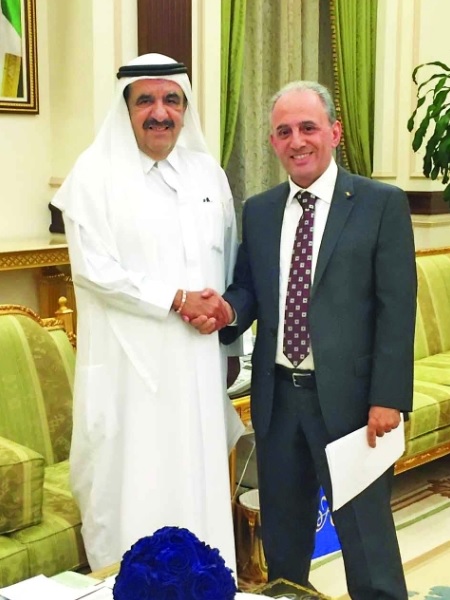 Hamdan bin Rashid Receives Dr. Issa Salim  