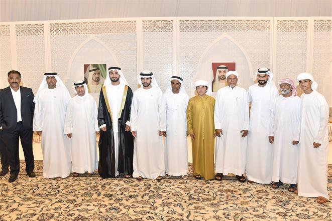 Hamdan bin Mohammed attends two wedding ceremonies