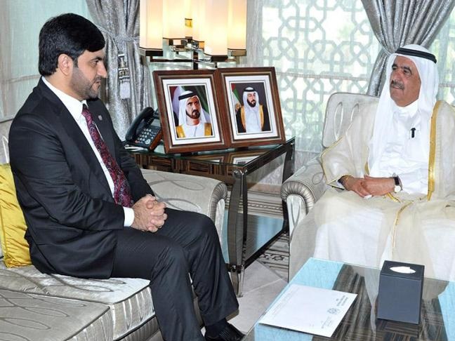 Hamdan bin Rashid receives Afghanistan's new Consul 