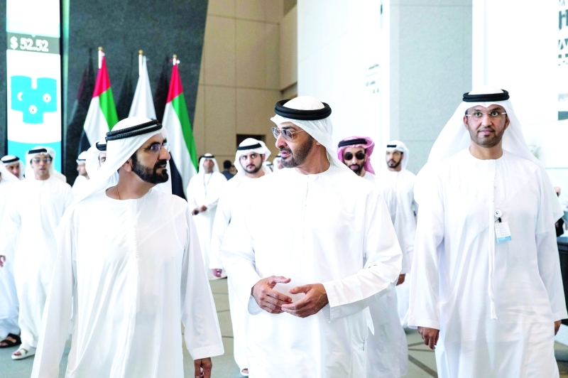 Mohammed bin Rashid meets Mohammed bin Zayed at ADNOC