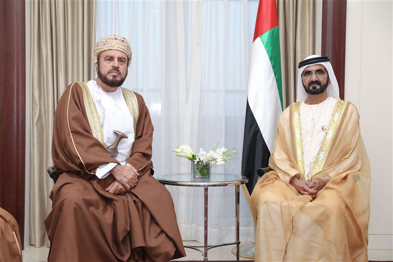 Mohammed bin Rashid receives Asaad bin Tarik in Amman