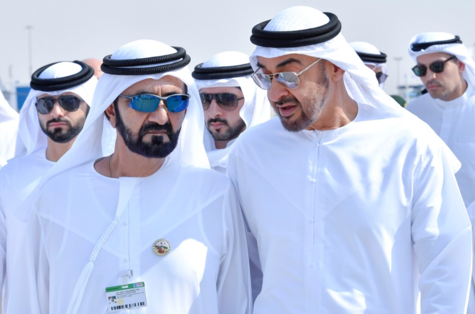 Mohammed bin Rashid meets Mohammed bin Zayed at Dubai Air Show