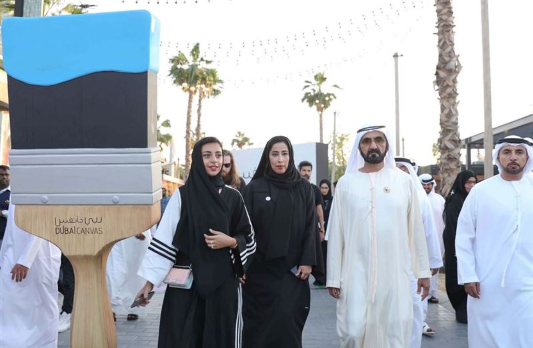 Mohammed bin Rashid visits Dubai Canvas