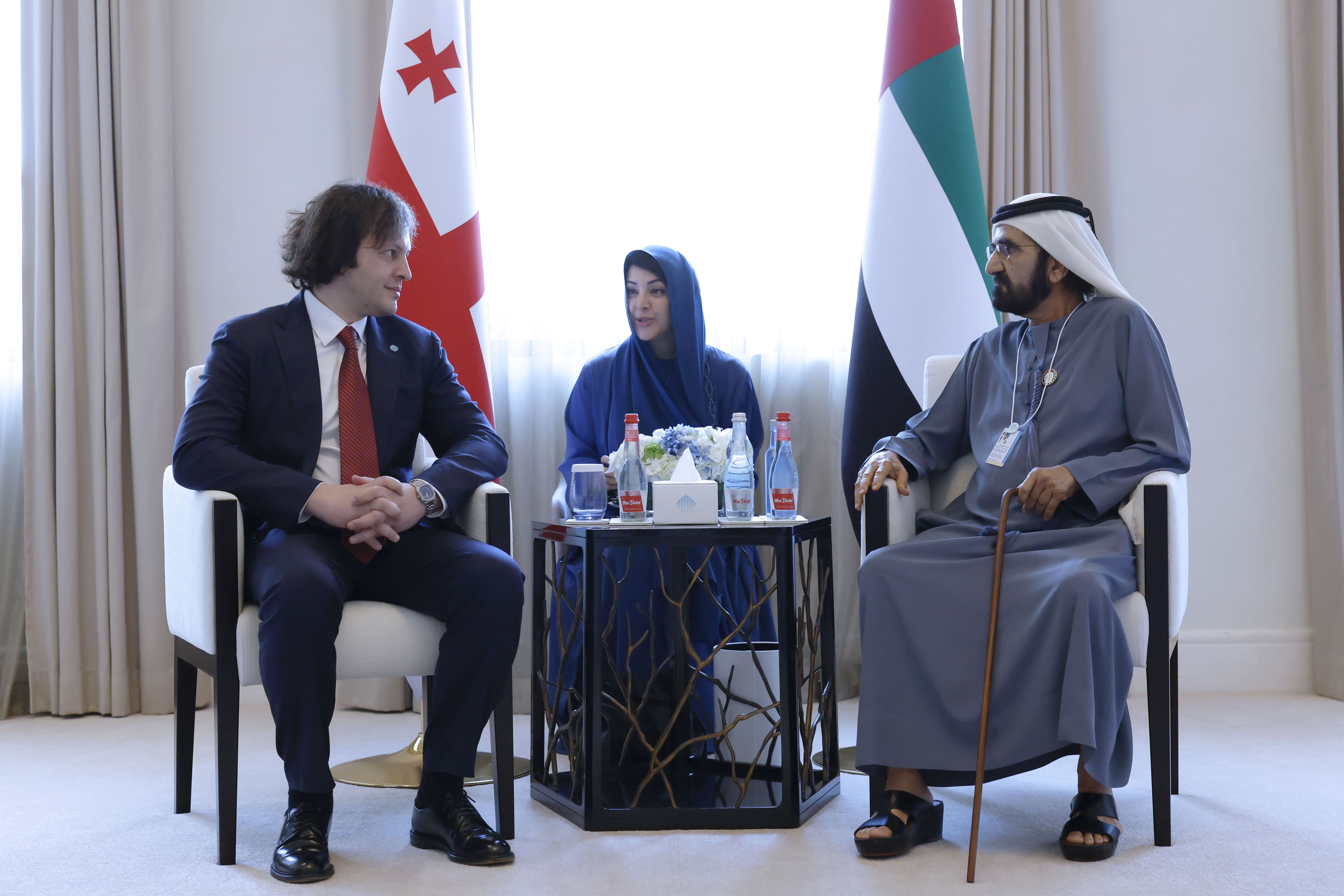 Mohammed bin Rashid, Georgian Prime Minister discusses bilateral relations