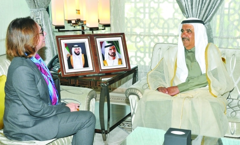 Hamdan bin Rashid receives Italian Consul General