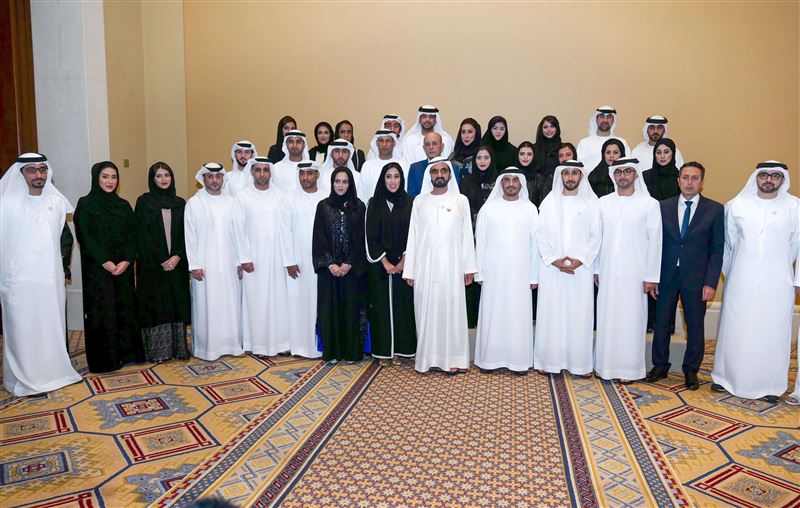 Mohammed bin Rashid Al Maktoum meets second batch graduates of the Media Leaders Program