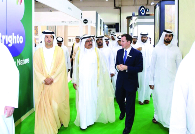 Hamdan bin Rashid inaugurates INDEX and Middle East Stone.