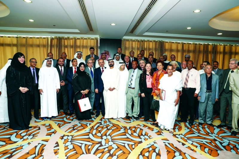 Mohammed bin Rashid meets Arab Authors and Writers