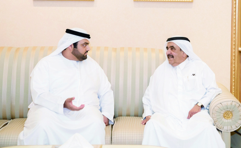 Hamdan bin Rashid receives Crown Prince of Fujairah