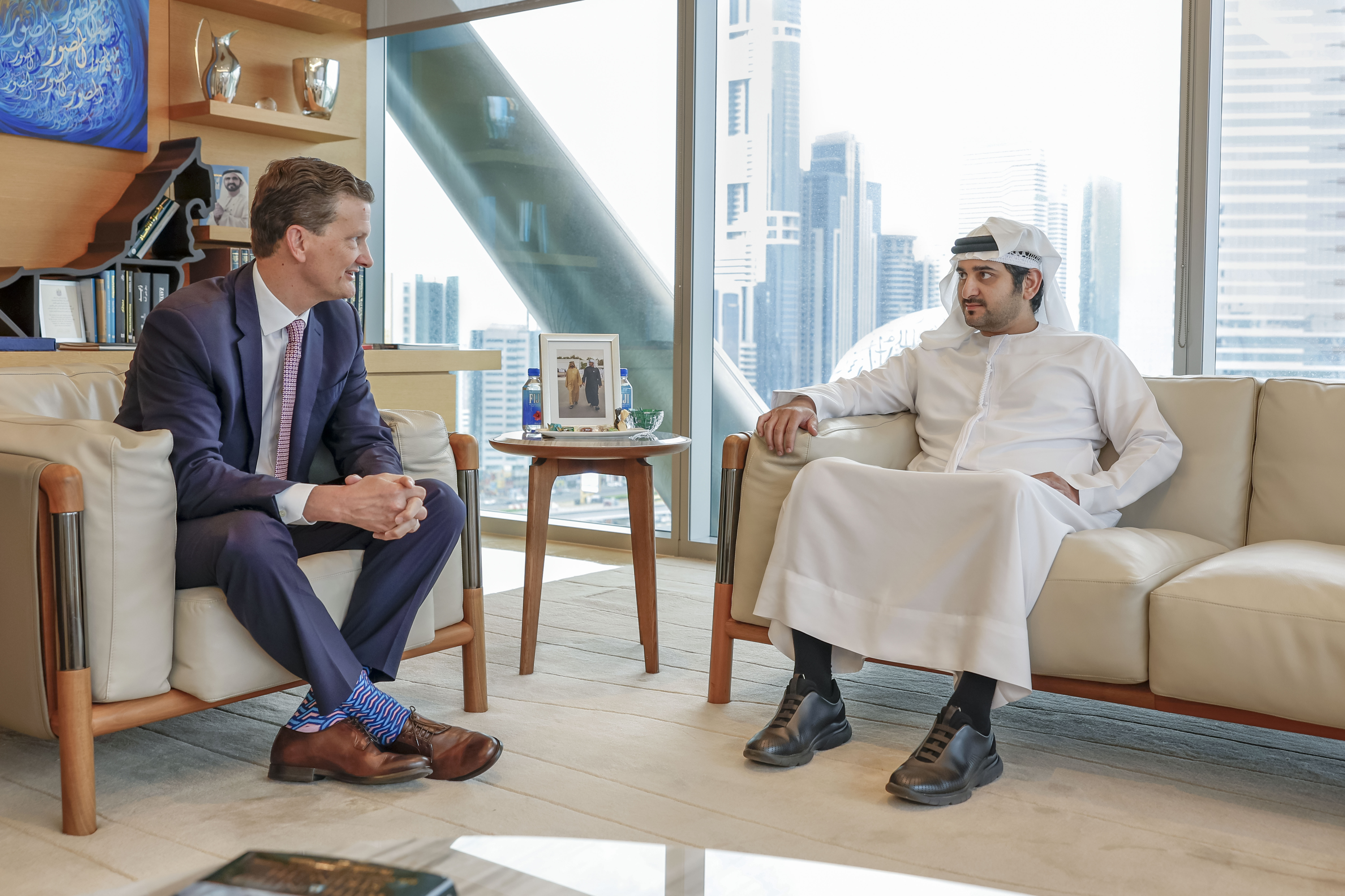 Maktoum bin Mohammed meets with Chairman of KPMG International