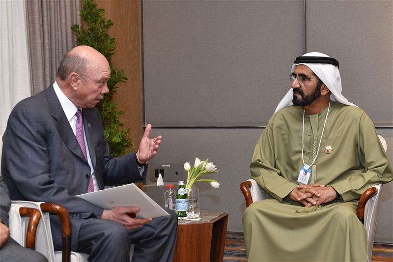 Mohammed bin Rashid receives the Jordanian Senate President