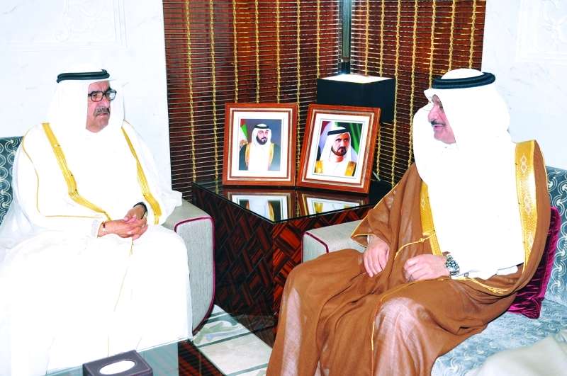Hamdan bin Rashid receives Saudi Consul-General
