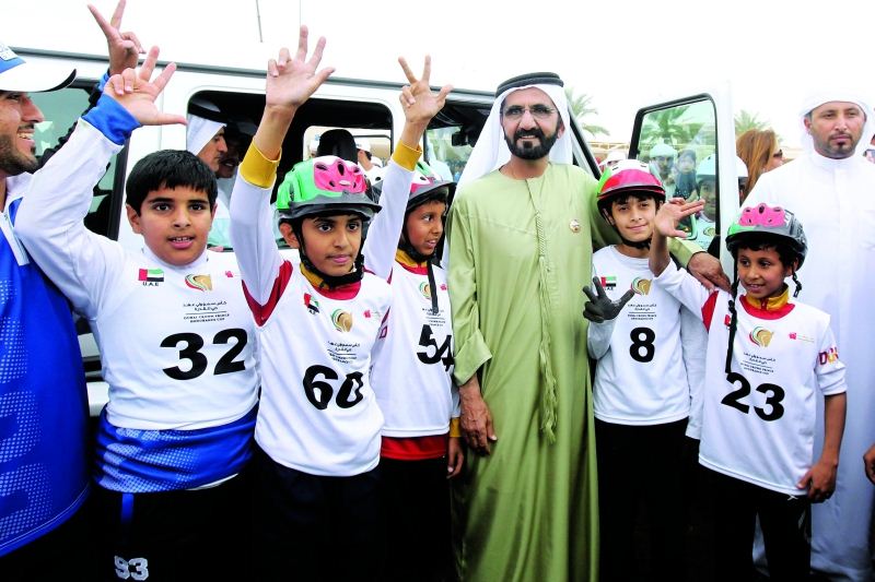 Mohammed bin Rashid attends final preparations of Dubai Crown Prince Endurance Cup