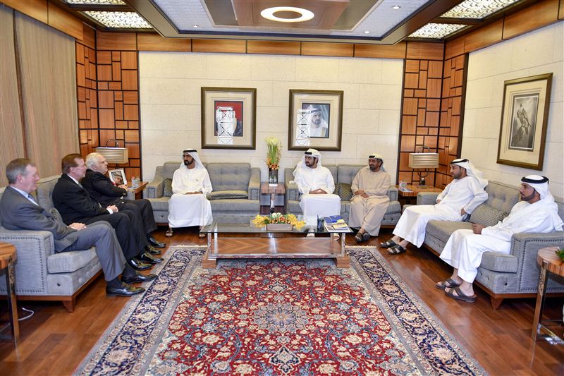 Mohammed bin Rashid receives FedEx CEO