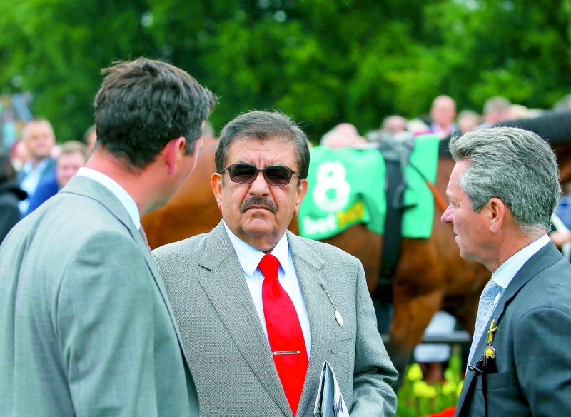 Hamdan bin Rashid attends final race of July Festival at Newmarket Racecourse