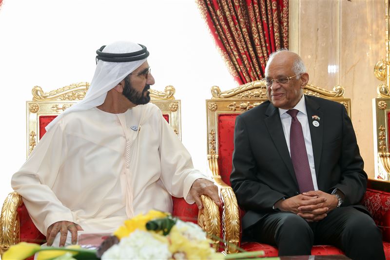 Mohammed bin Rashid welcomes Egypt’s Parliament Speaker