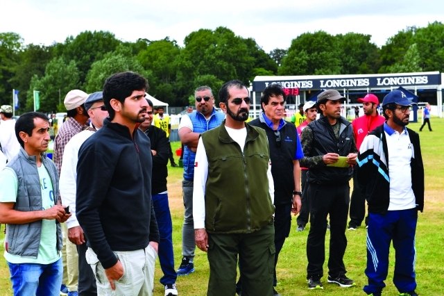 Mohammed bin Rashid witnesses the achievement of UAE riders at Euston Park