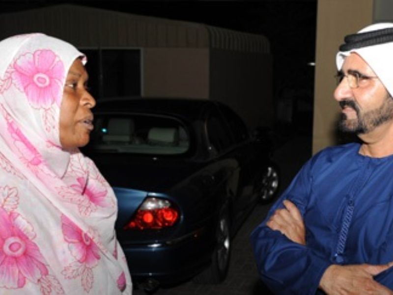 محمد بن راشد يقدم واجب العزاء في كلثم عبيد وجمعة سيف وحارب محمد ووجيهة التميمي