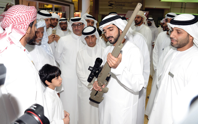 Hamdan bin Mohammed visits ADIHEX