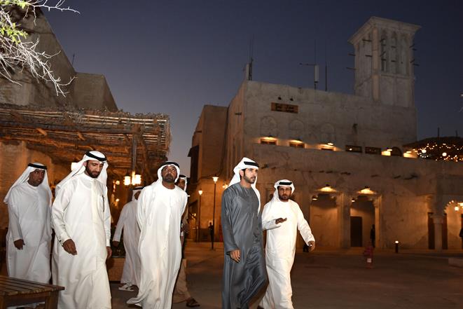 Hamdan bin Mohammed bin Rashid visits Al Seef project, new tourist destination along Dubai creek