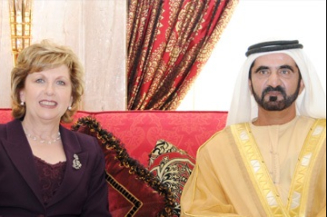 محمد بن راشد يستقبل رئيسة جمهورية ايرلندا