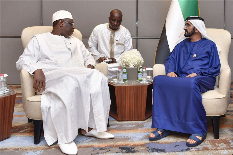 Mohammed bin Rashid receives Senegal President on sidelines of World Government Summit