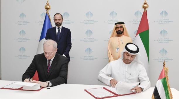 Mohammed bin Rashid attends signing of Declaration of Principles between UAE Space Agency and the French Centre for Space Studies