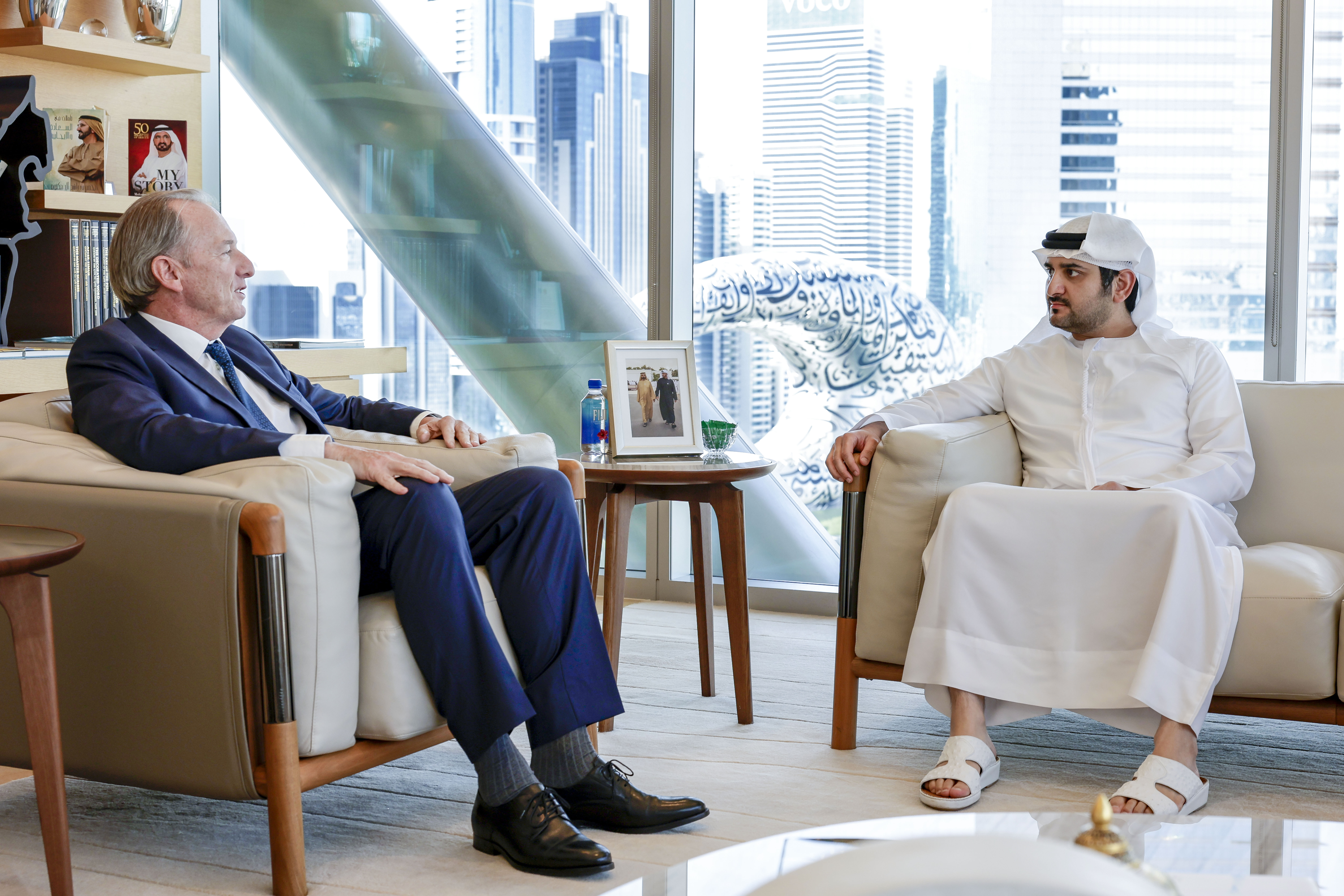 Maktoum bin Mohammed meets with Chairman and CEO of Morgan Stanley