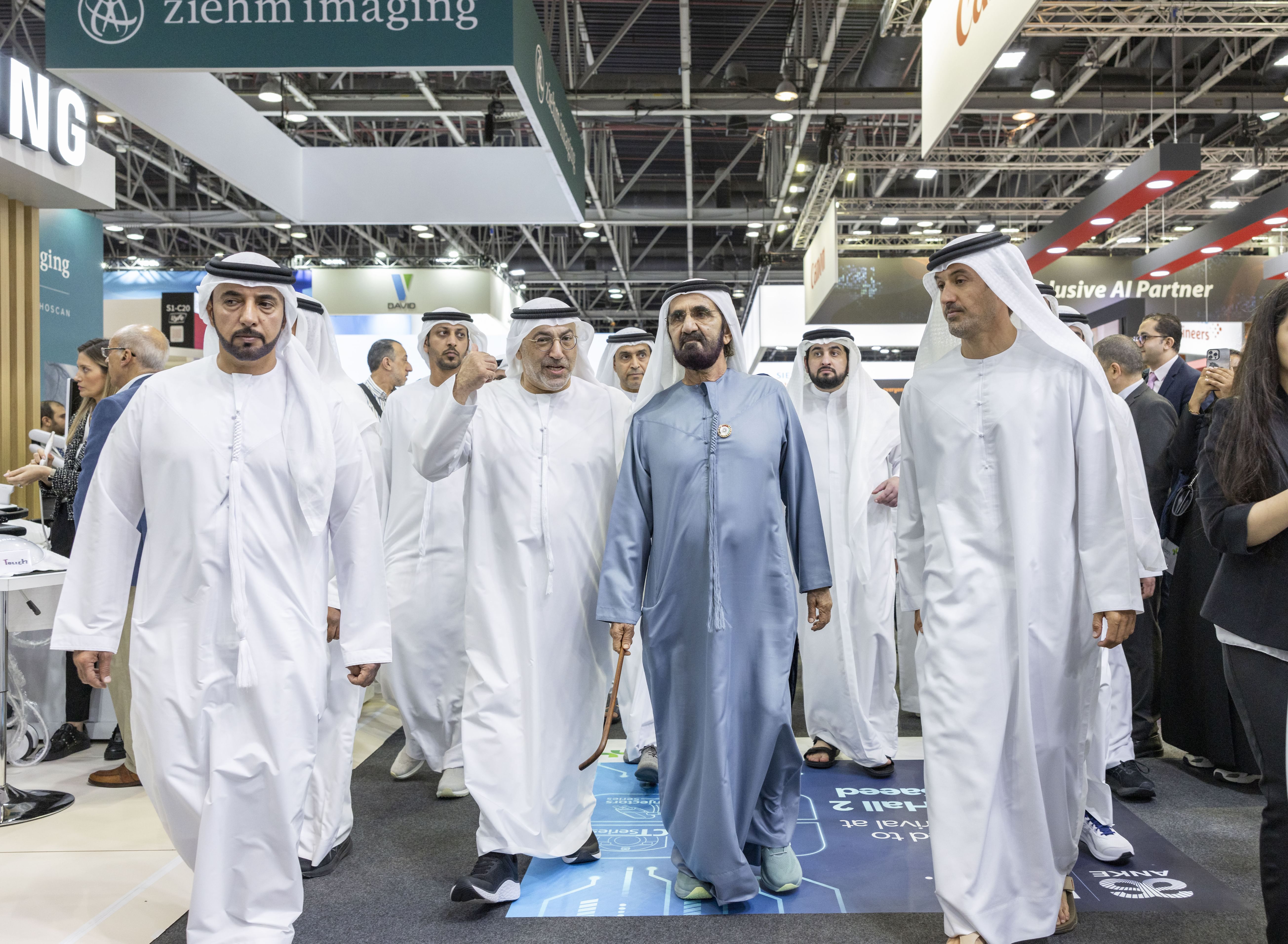 Mohammed bin Rashid tours Arab Health 2025