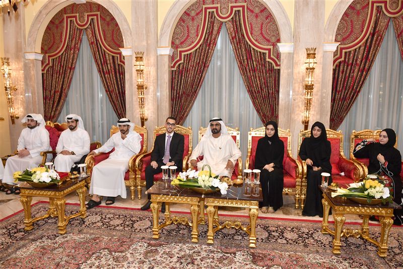 Mohammed bin Rashid receives Top Achievers from UAE Universities, Military Colleges and High School