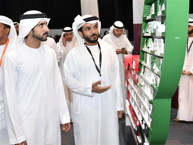 Hamdan bin Mohammed bin Rashid visits the interactive exhibition