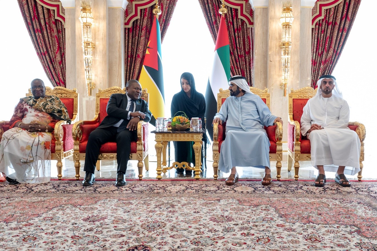Mohammed bin Rashid receives President of Mozambique