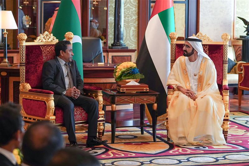 Mohammed bin Rashid and Maldivian President discuss bilateral relations development