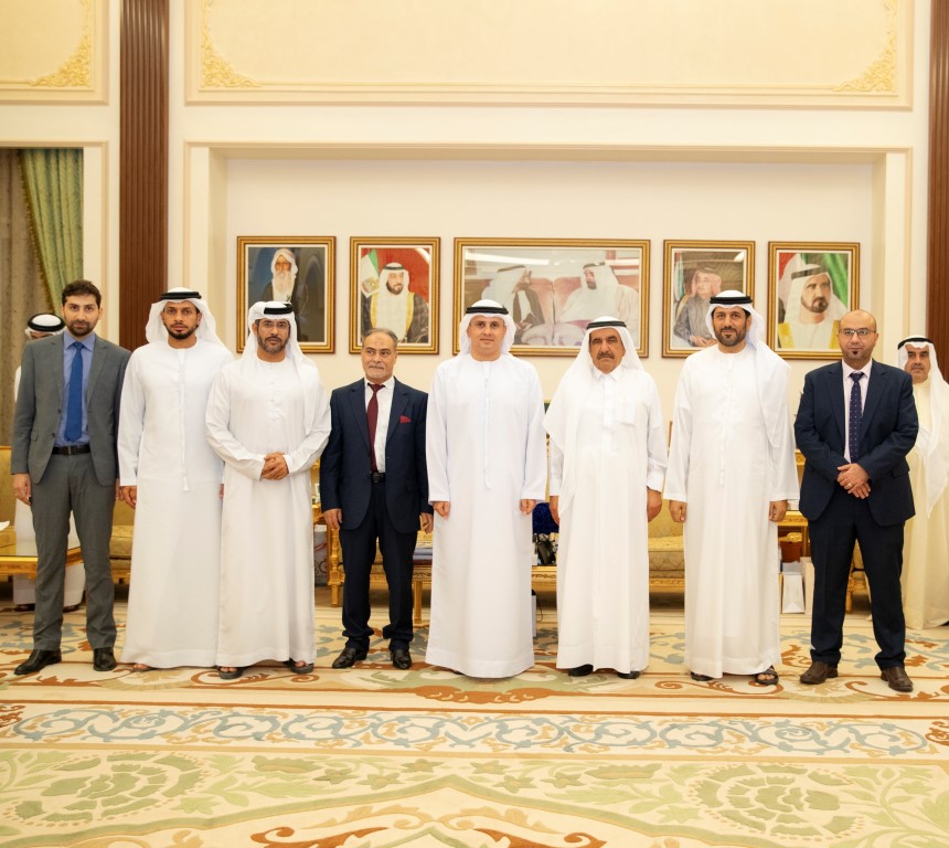 Hamdan bin Rashid receives University of Sharjah, Al Falah University delegations