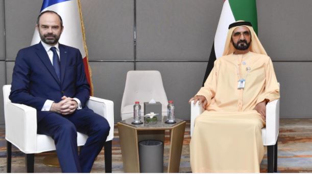 Mohammed bin Rashid receives Prime Minister of France